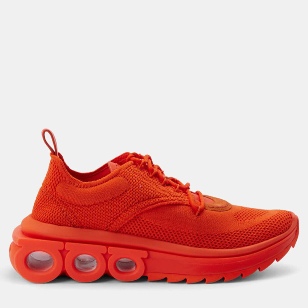 Salvatore Ferragamo Orange Mesh Sneaker Salvatore Ferragamo Orange Mesh Sneaker