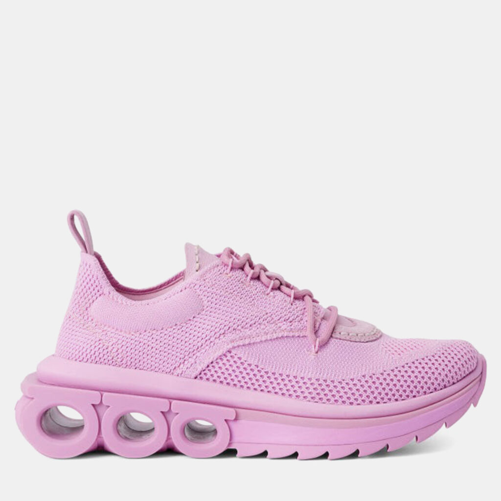 Salvatore Ferragamo Nima Knit 1 Pink Mesh Sneaker Salvatore Ferragamo Nima Knit 1 Pink Mesh Sneaker