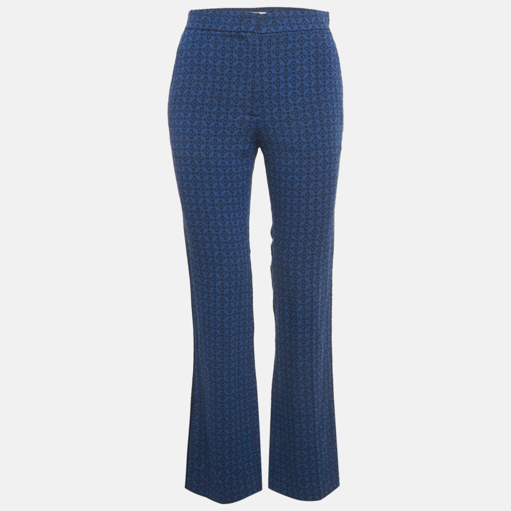 luxury-women-sandro-new-clothes-p1238869-001-1.jpg Sandro Blue Jacquard Amparo Pants S
