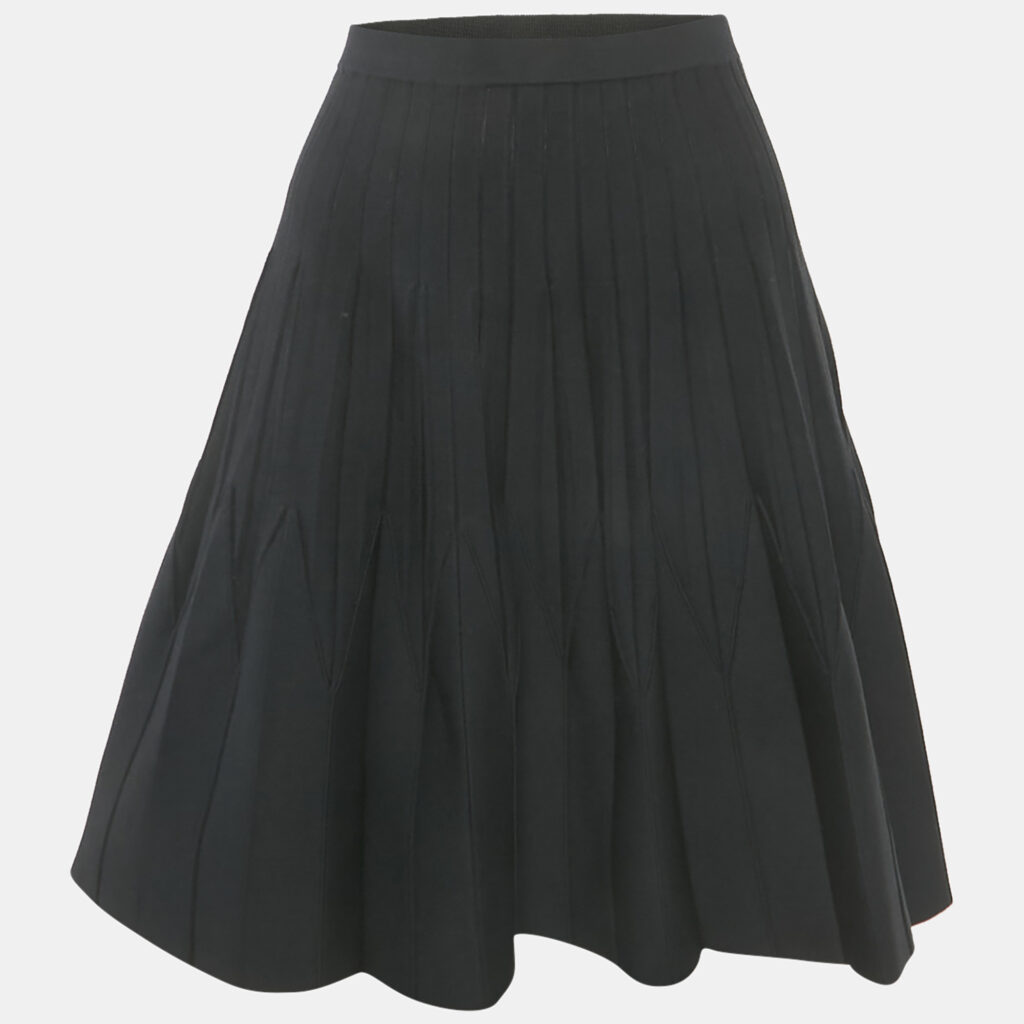 Sandro Black Knit Pleated Mini Skirt XS Sandro Black Knit Pleated Mini Skirt XS