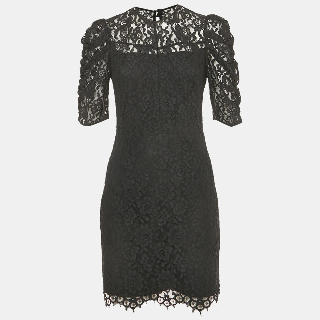 Sandro Black Lace Mini Dress S Sandro Black Lace Mini Dress S