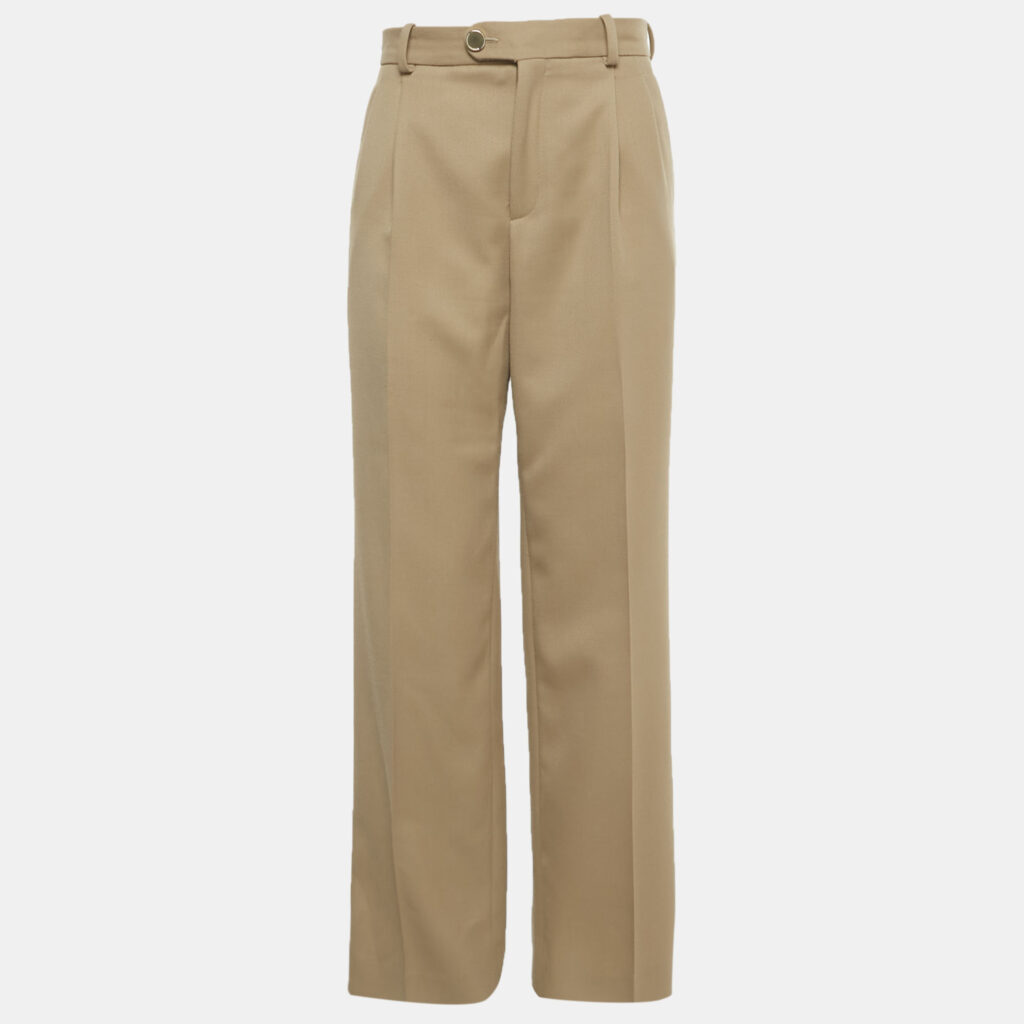 luxury-women-sandro-used-clothes-p1245419-002-1.jpg Sandro Beige Gabardine Trousers S