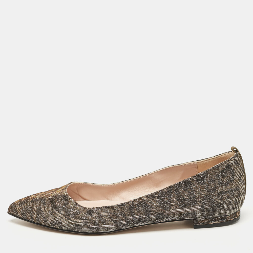 SJP Sarah Jessica Parker Gold Glitter Ballet Flats Size 37 SJP Sarah Jessica Parker Gold Glitter Ballet Flats Size 37