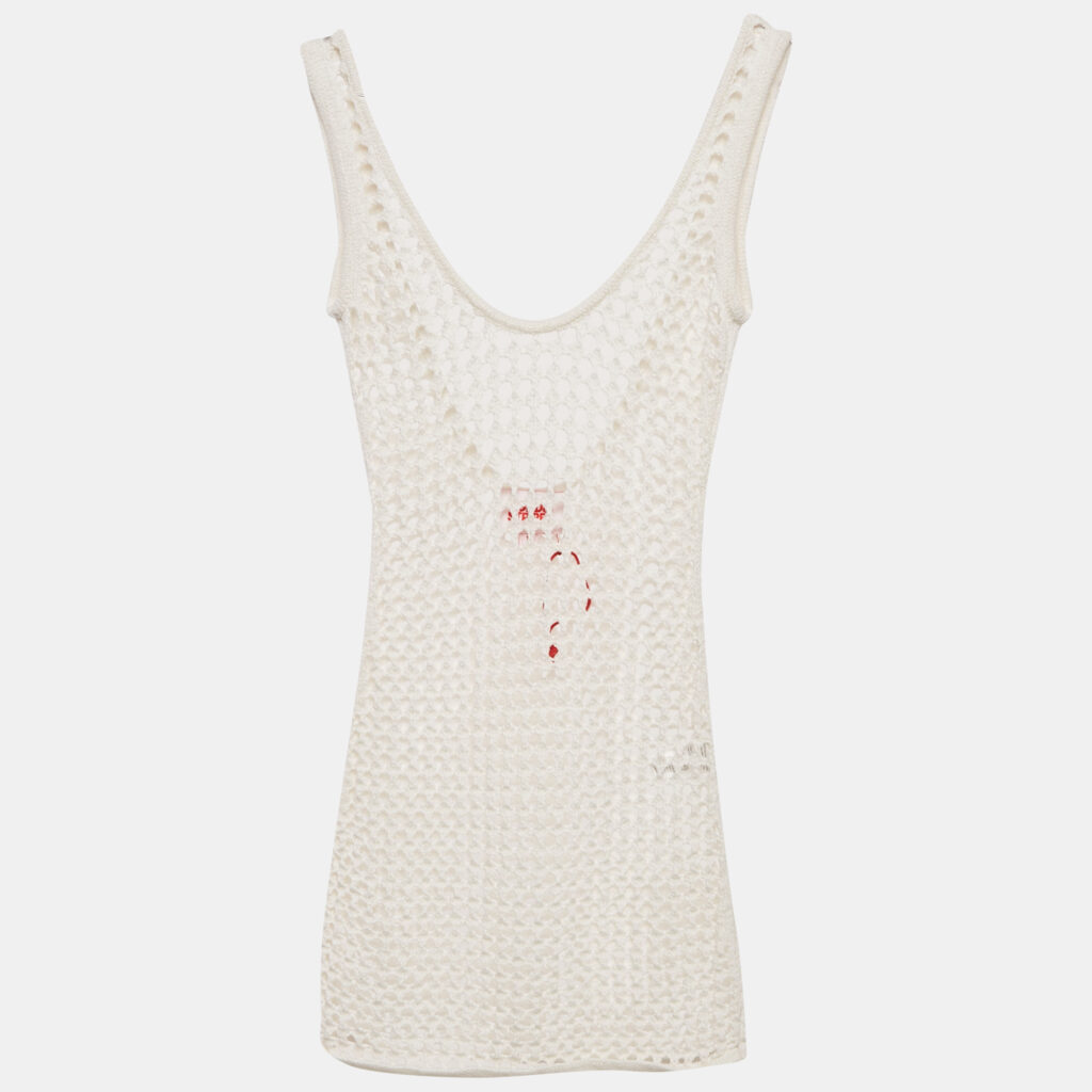 Solid & Striped White Crochet Sheer Cover-Up Dress S Solid & Striped White Crochet Sheer Cover-Up Dress S