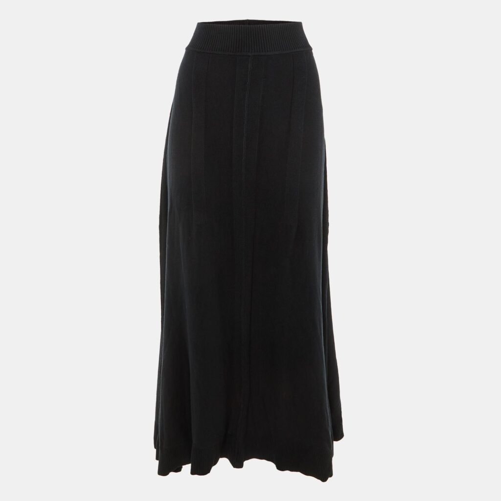 luxury-women-sonia-rykiel-used-clothes-p1236483-001-1.jpg Sonia Rykiel Black Knit Maxi Skirt M