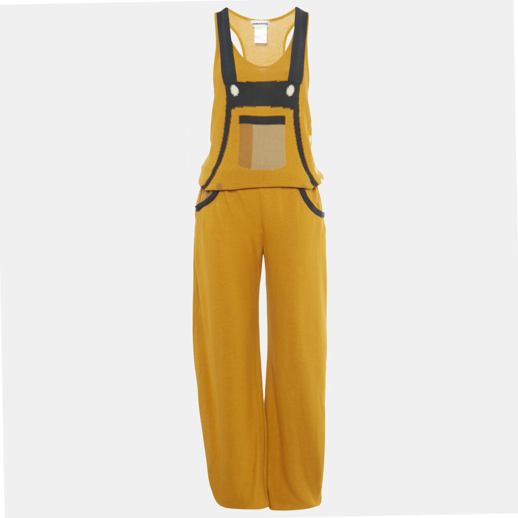 Sonia Rykiel Yellow Knit Sleeveless Jumpsuit M Sonia Rykiel Yellow Knit Sleeveless Jumpsuit M
