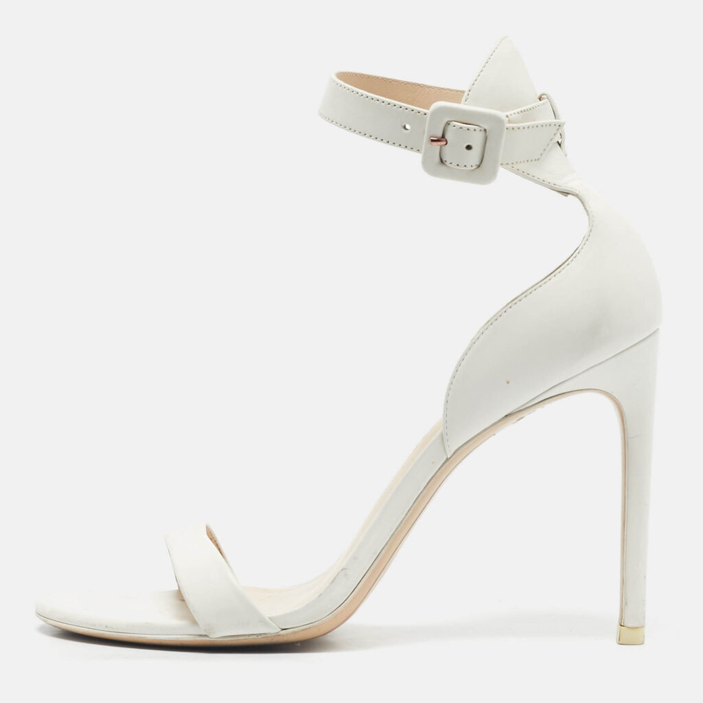 Sophia Webster White Leather Nicole Ankle Strap Sandals Size 38.5 Sophia Webster White Leather Nicole Ankle Strap Sandals Size 38.5