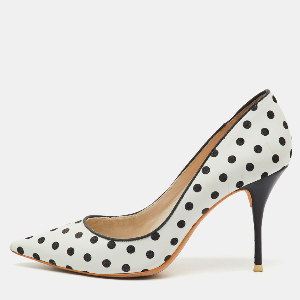 Sophia Webster White/Black Polka Dot Leather Pointed Toe Pumps Size 37.5 Sophia Webster White/Black Polka Dot Leather Pointed Toe Pumps Size 37.5