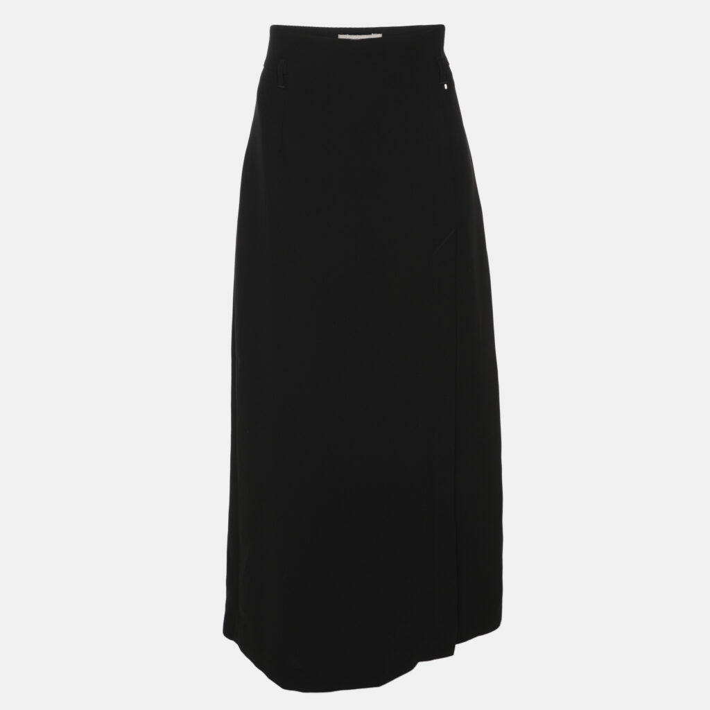Sportmax Black Crepe Maxi Skirt M Sportmax Black Crepe Maxi Skirt M