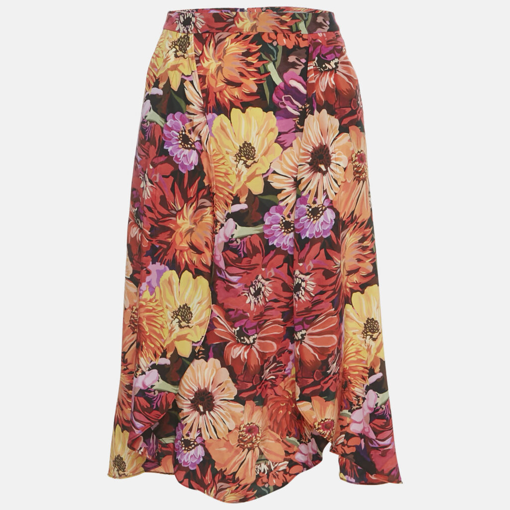 luxury-women-stella-mccartney-new-clothes-p1219814-008.jpg Stella McCartney Multicolor Floral Print Silk Wrap Style Skirt XS