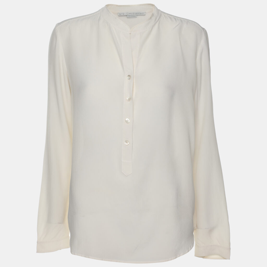 Stella McCartney Cream SIlk Top XS