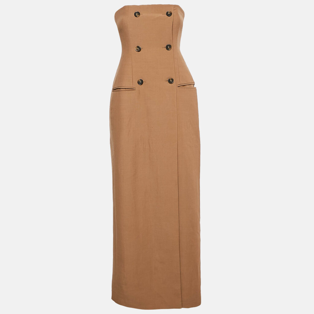 Stella McCartney Brown Strapless Bustier Gown S Stella McCartney Brown Strapless Bustier Gown S