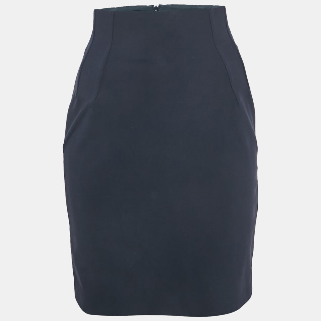 Stella McCartney Navy Blue Cotton Blend Pencil Skirt S Stella McCartney Navy Blue Cotton Blend Pencil Skirt S