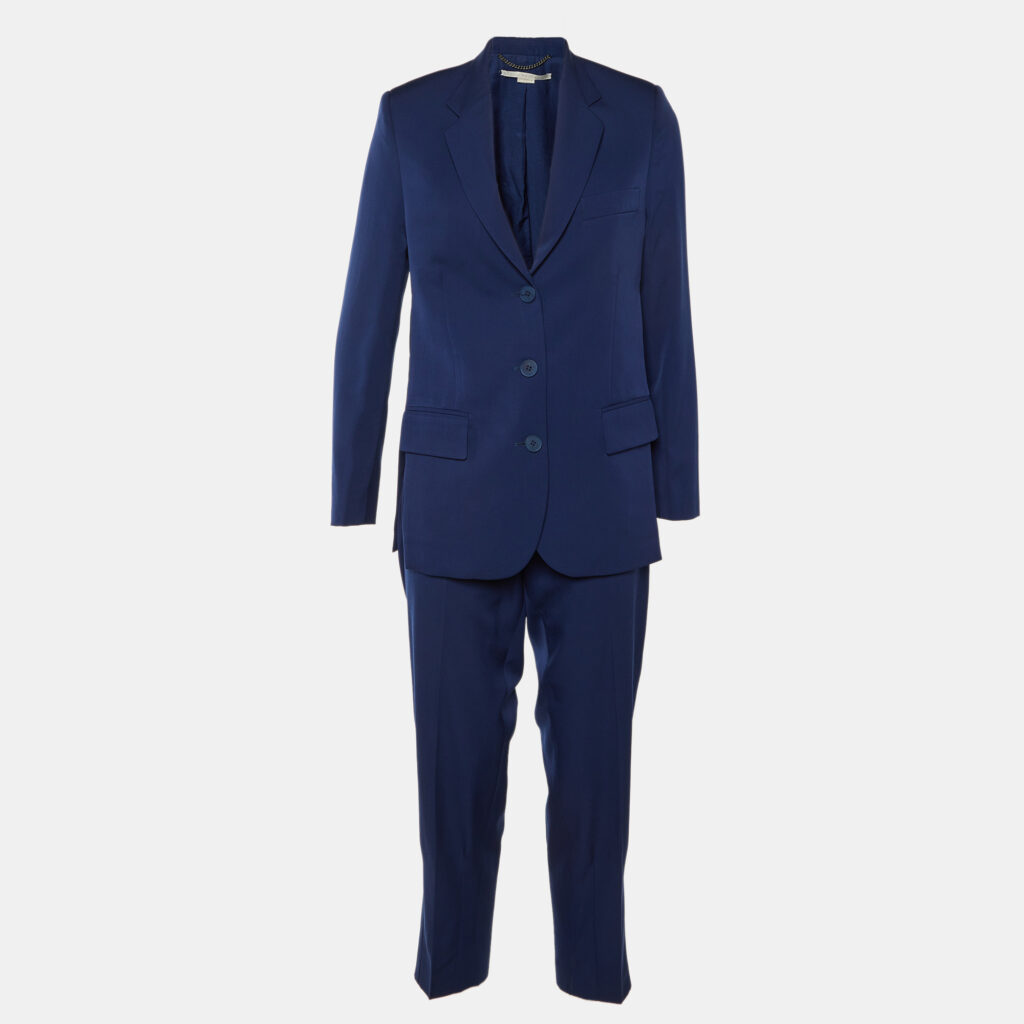 Stella McCartney Blue Wool Tailored Pantsuit XS Stella McCartney Blue Wool Tailored Pantsuit XS