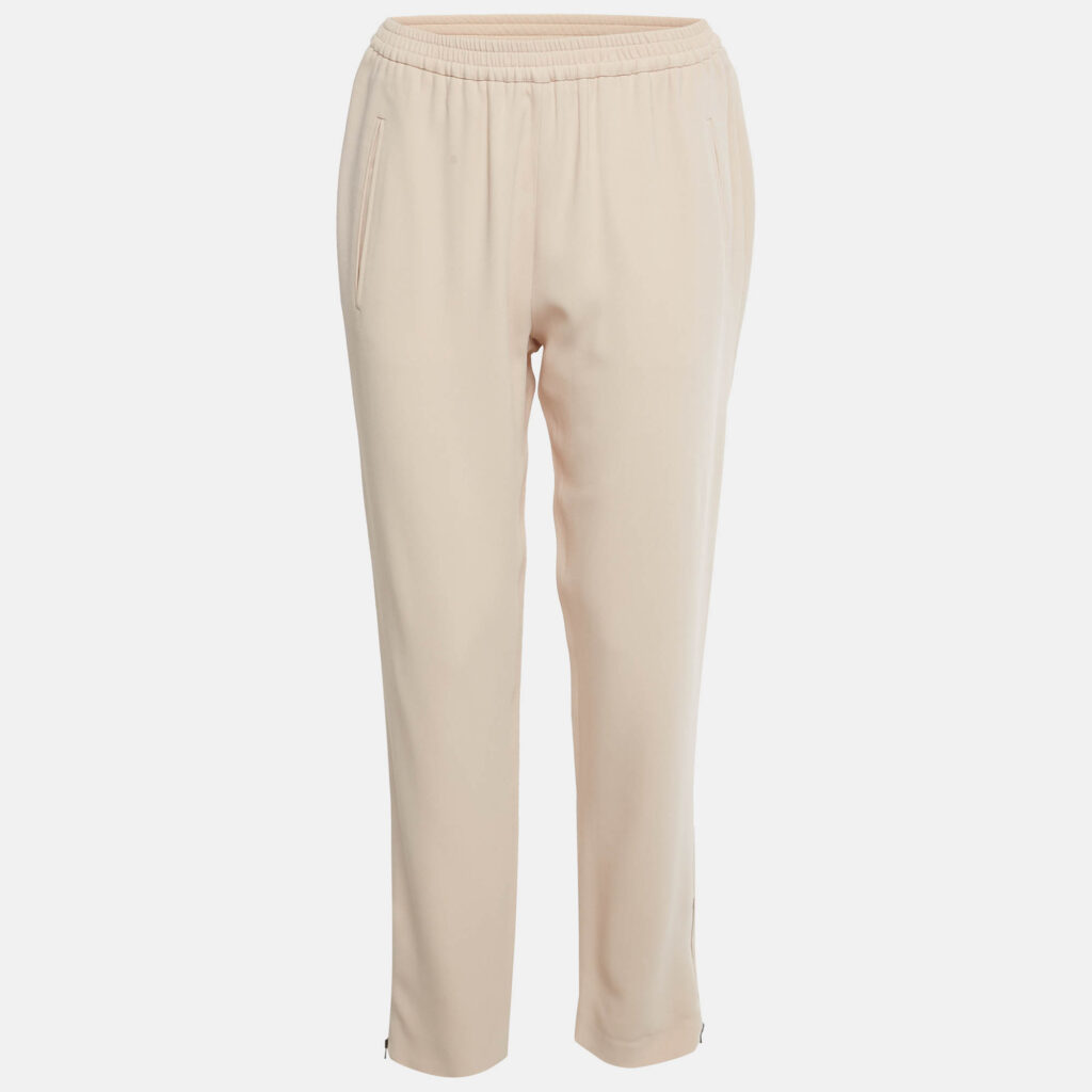 Stella McCartney Beige Crepe Formal Trousers M Stella McCartney Beige Crepe Formal Trousers M