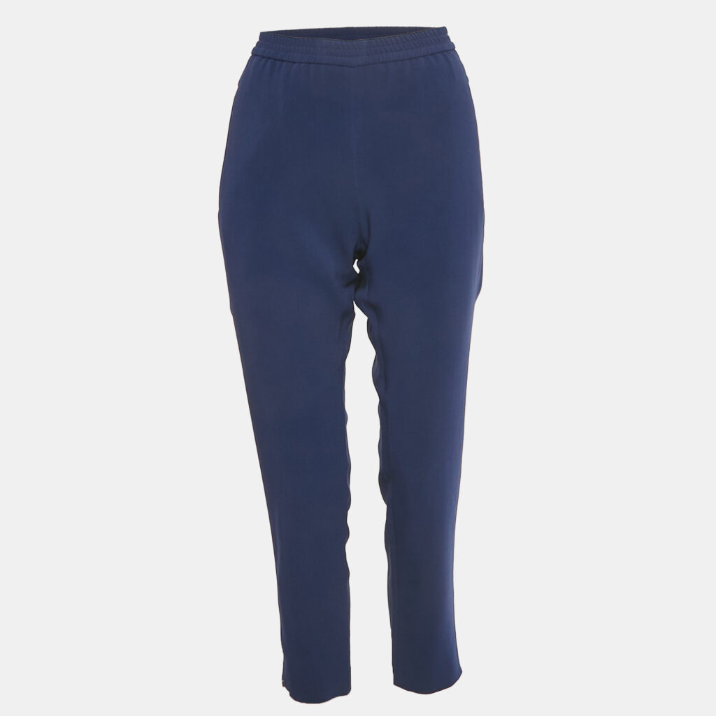 luxury-women-stella-mccartney-used-clothes-p1236602-001-1.jpg Stella McCartney Blue Crepe Elasticated Crepe Trousers M