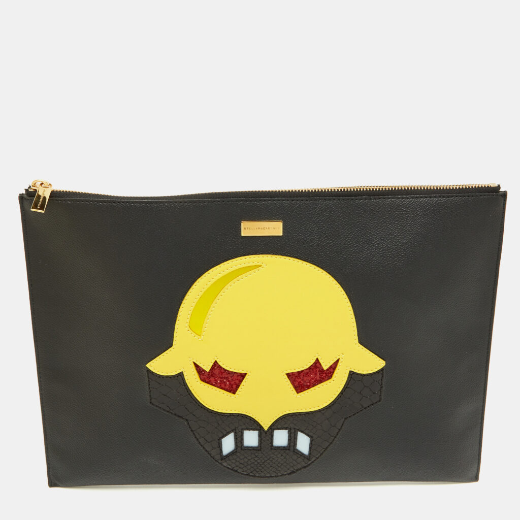Stella McCartney Multicolor Faux Leather Zip Pouch Stella McCartney Multicolor Faux Leather Zip Pouch