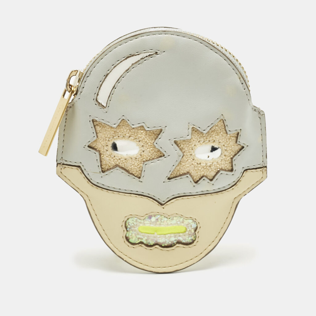 Stella McCartney Multicolor Leather Superhero Coin Purse Stella McCartney Multicolor Leather Superhero Coin Purse