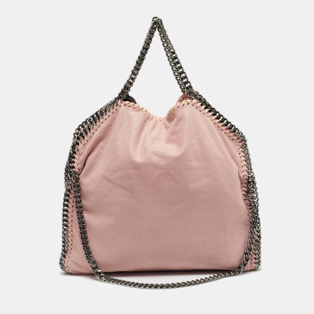 Stella McCartney Falabella Small Pink Faux Suede Tote Stella McCartney Falabella Small Pink Faux Suede Tote