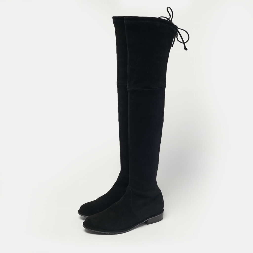Stuart Weitzman Black Suede Lowland Over The Knee Boots Size 36 Stuart Weitzman Black Suede Lowland Over The Knee Boots Size 36