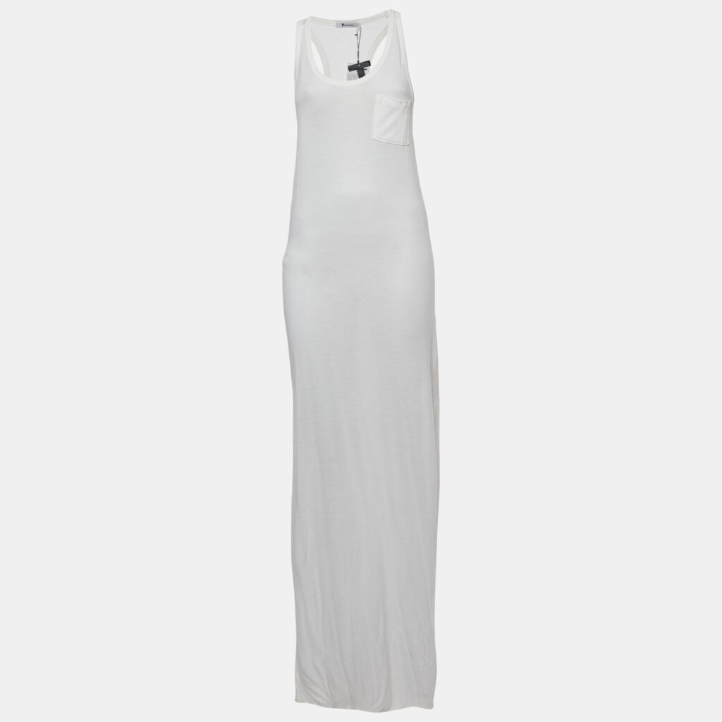 T by Alexander Wang White Jersey Tank Dress S