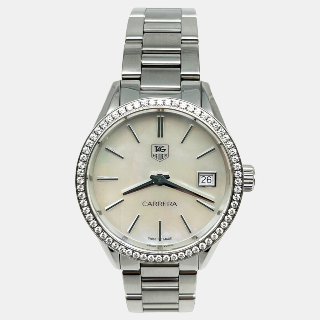 Tag Heuer WAR1315 Quartz MOP Diamond Stainless Steel Women's Wristwatch 32 mm Tag Heuer WAR1315 Quartz MOP Diamond Stainless Steel Women's Wristwatch 32 mm
