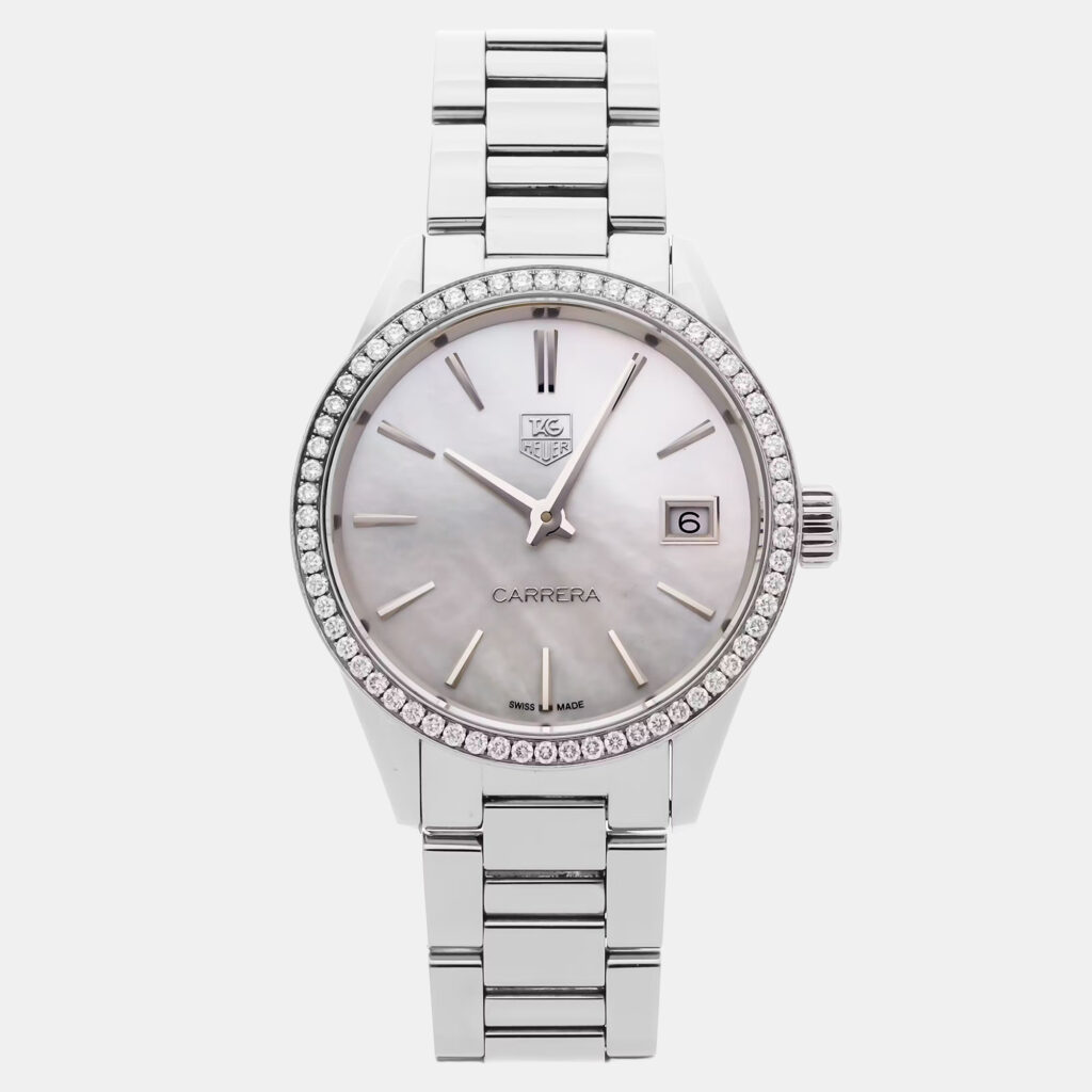 Pre-Owned Tag Heuer Carrera WAR1315.BA0778 Quartz Women Watch 32 mm Pre-Owned Tag Heuer Carrera WAR1315.BA0778 Quartz Women Watch 32 mm
