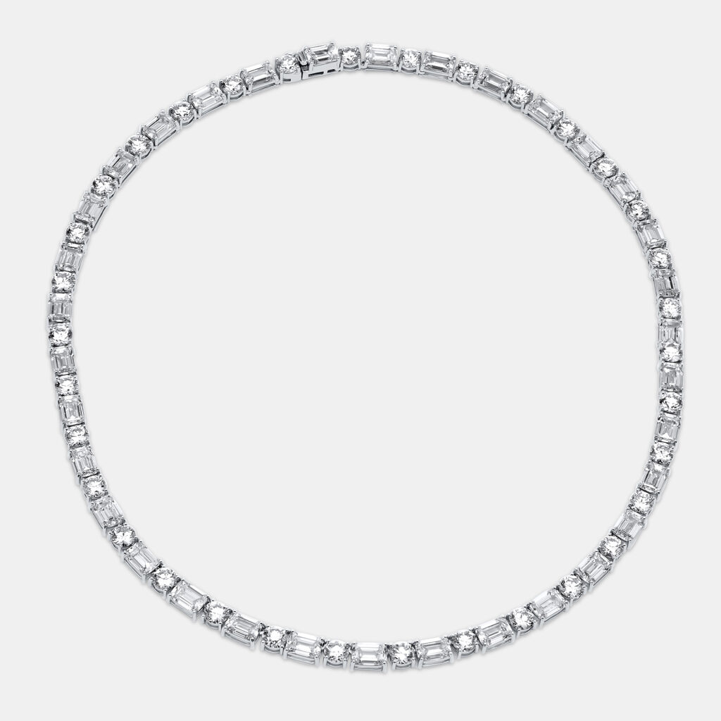 luxury-women-the-diamond-edit-new-fine-jewelry-p1202075-006-1.jpg 54 Cts Round Emerald 18K White Gold Lab Grown Diamonds Necklace