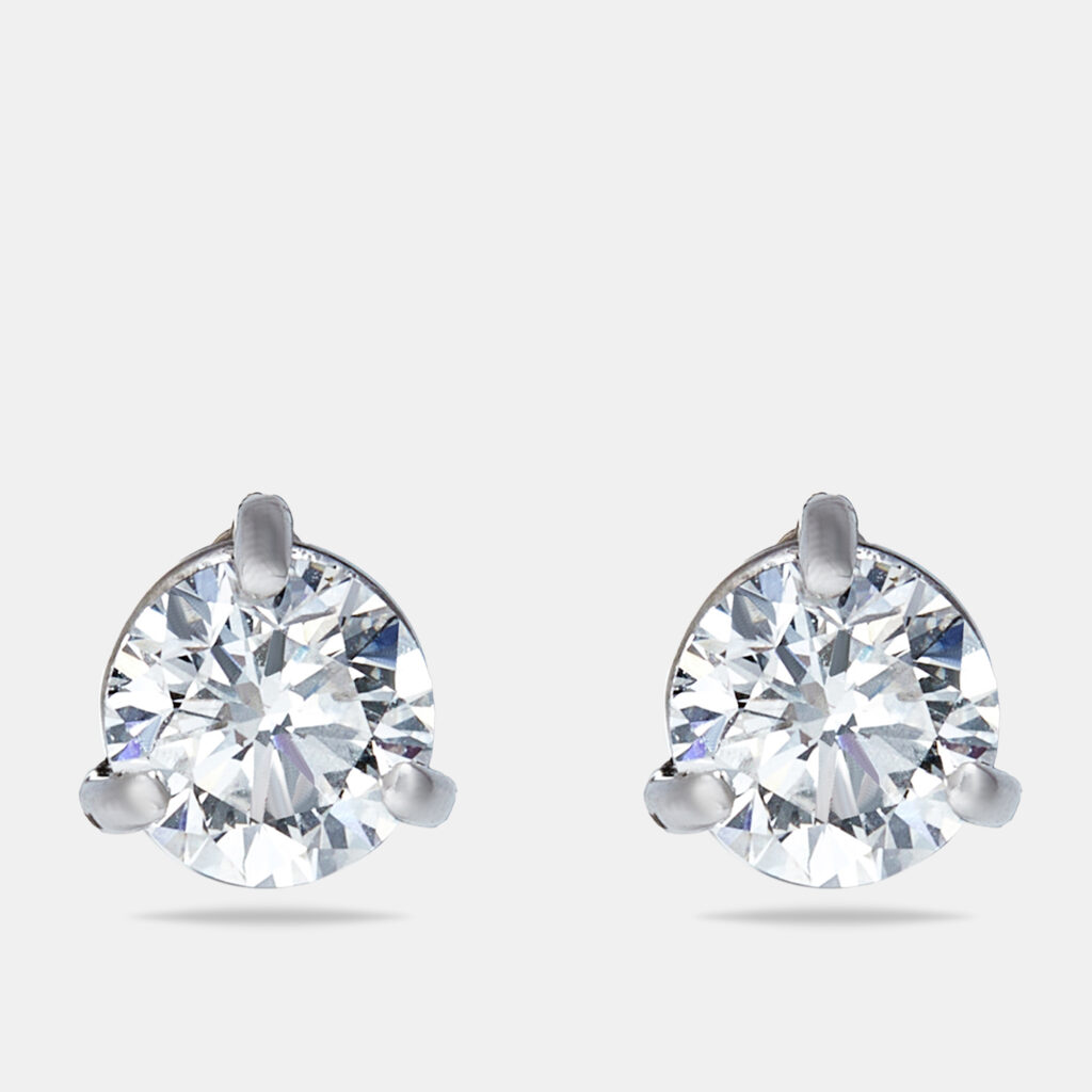 luxury-women-the-diamond-edit-new-fine-jewelry-p1216424-005-1.jpg 1.02 cts Round Brilliant Cut 18k White Gold Lab Grown Diamonds Solitaire Stud Earrings