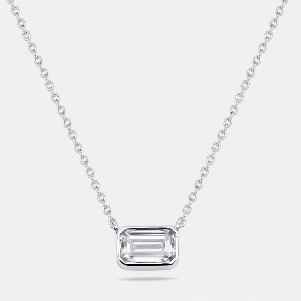 1.2 cts Lab Grown Diamond 18k White Gold Necklace 1.2 cts Lab Grown Diamond 18k White Gold Necklace