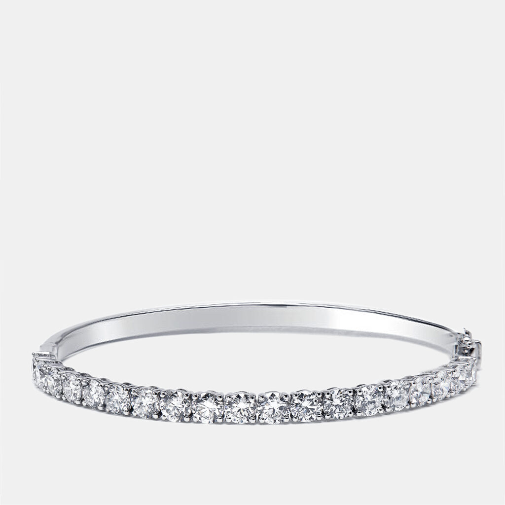 4.80 cts Round Lab Grown Diamonds 18k White Gold Bracelet 4.80 cts Round Lab Grown Diamonds 18k White Gold Bracelet