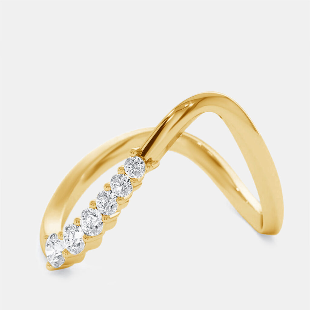 0.35 cts Round Lab Grown Diamonds 18k Yellow Gold Ring Size 51 0.35 cts Round Lab Grown Diamonds 18k Yellow Gold Ring Size 51