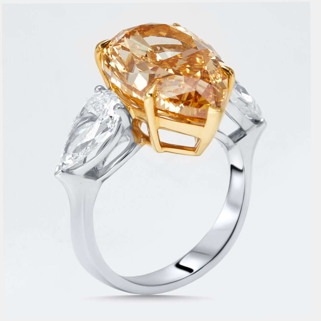 luxury-women-the-diamond-edit-new-fine-jewelry-p1231259-005-1.jpg 13 cts Pear Lab Grown Diamonds 18k Two Tone Gold Ring Size 55