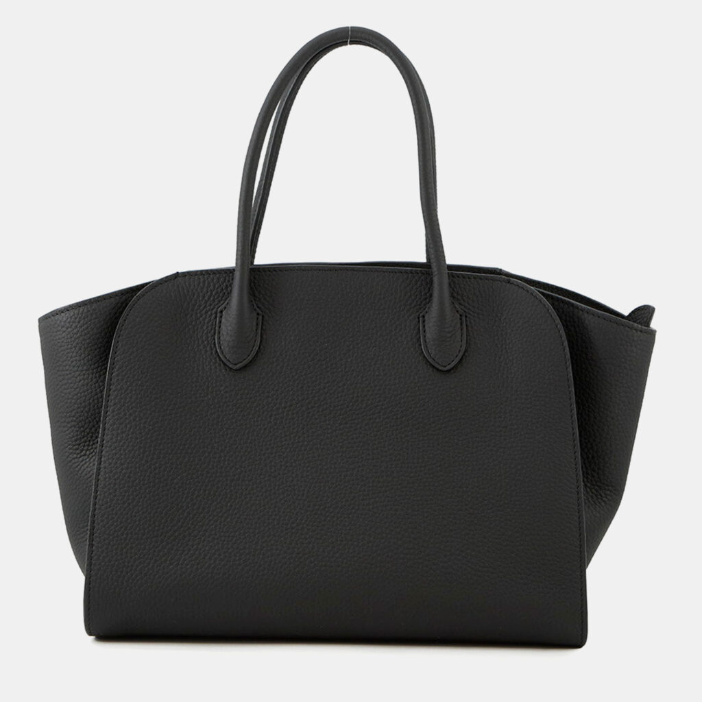 The Row Marlo Tote Black Calf Leather Size 12 The Row Marlo Tote Black Calf Leather Size 12