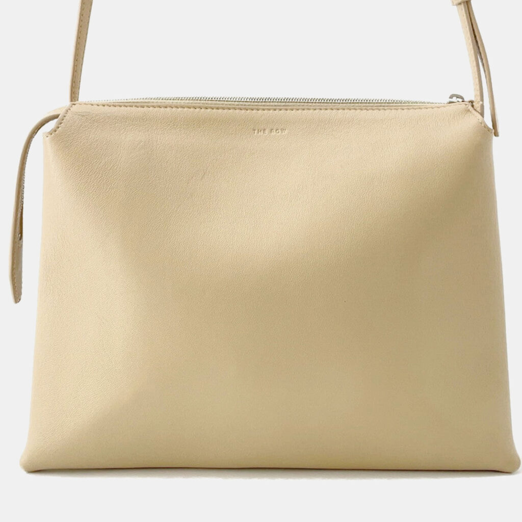 The Row New Twin Shoulder Beige Leather The Row New Twin Shoulder Beige Leather