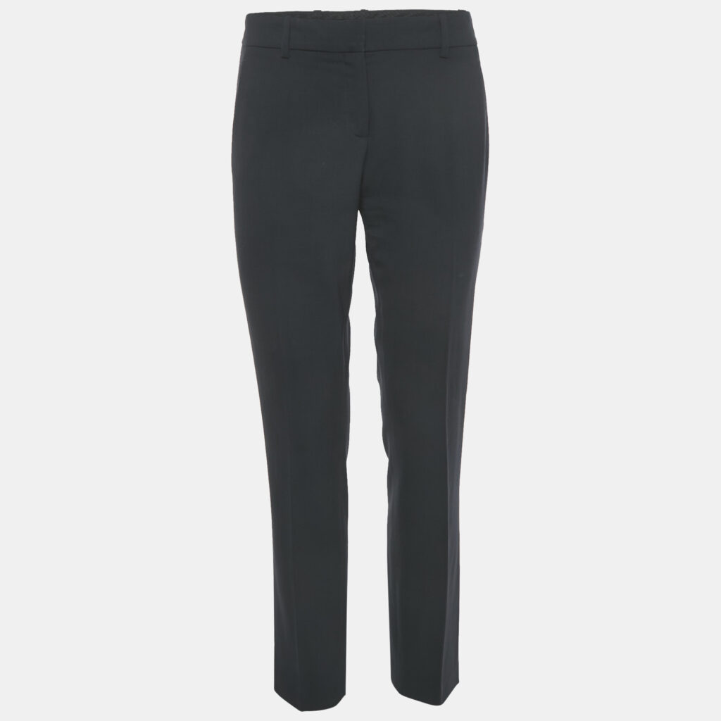 Theory Navy Blue Wool Formal Trousers M Theory Navy Blue Wool Formal Trousers M