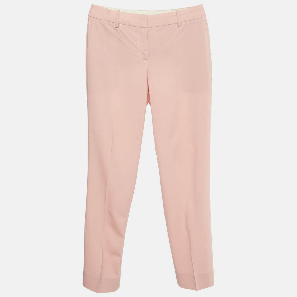 Theory Blush Pink Wool Trousers S