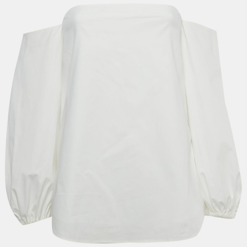 Theory White Cotton Laureema Top S Theory White Cotton Laureema Top S