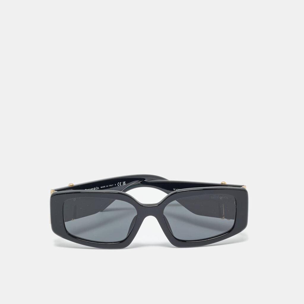 Tiffany & Co. Black Steve Mcqueen TF 4208 U Rectangle Sunglasses