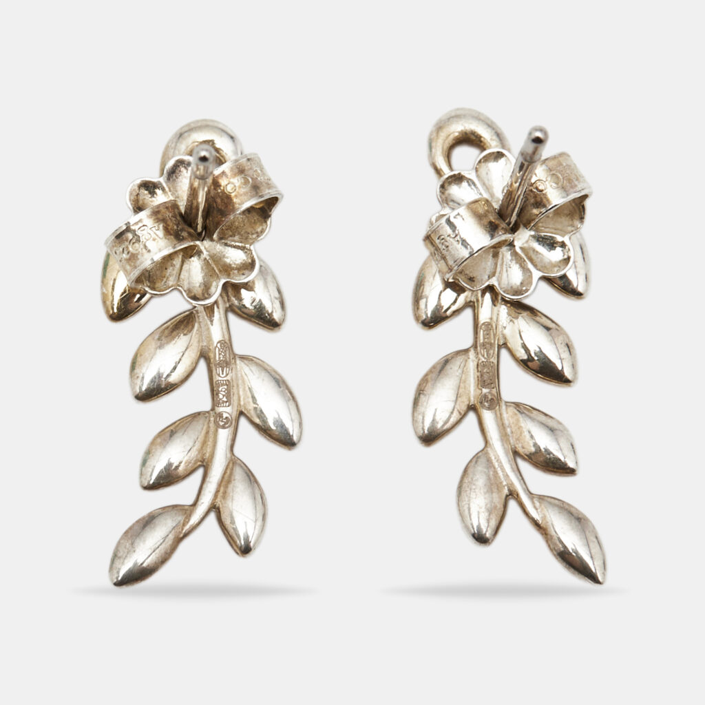 Tiffany & Co. Olive Leaf Climber Sterling Silver Earrings Tiffany & Co. Olive Leaf Climber Sterling Silver Earrings