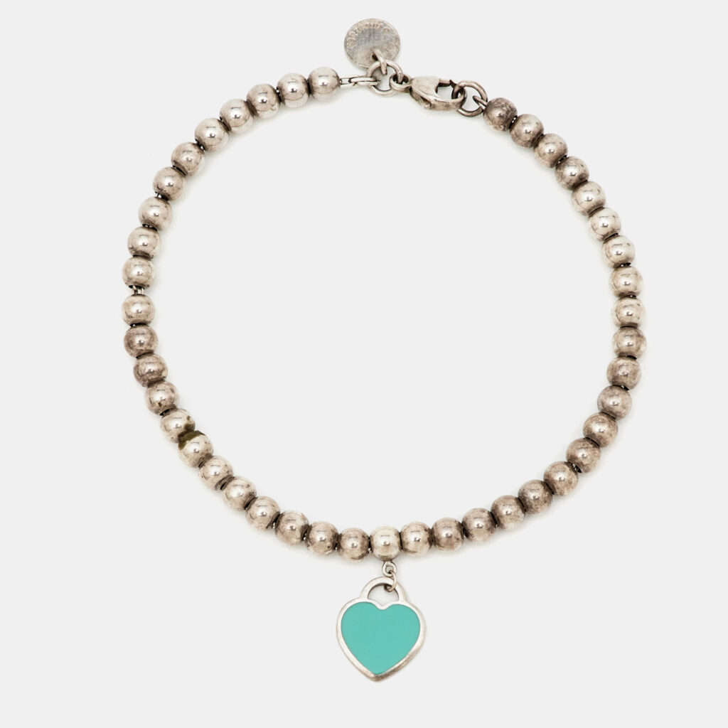Tiffany & Co. Return To Tiffany Enamel Silver 925 Bead Bracelet Tiffany & Co. Return To Tiffany Enamel Silver 925 Bead Bracelet