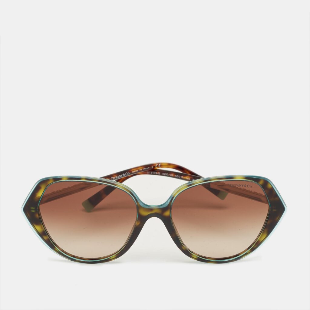 Tiffany & Co. Brown/Blue Gradient TF 4179 B Crystal Cat Eye Sunglasses Tiffany & Co. Brown/Blue Gradient TF 4179 B Crystal Cat Eye Sunglasses