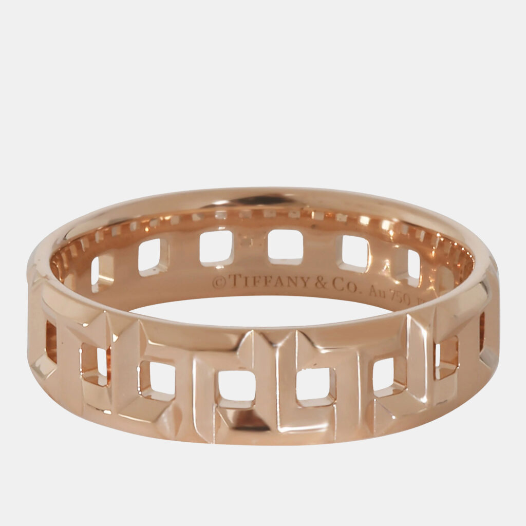 Tiffany & Co. 18K Rose Gold Tiffany Tiffany True Wide Ring EU 59 Tiffany & Co. 18K Rose Gold Tiffany Tiffany True Wide Ring EU 59
