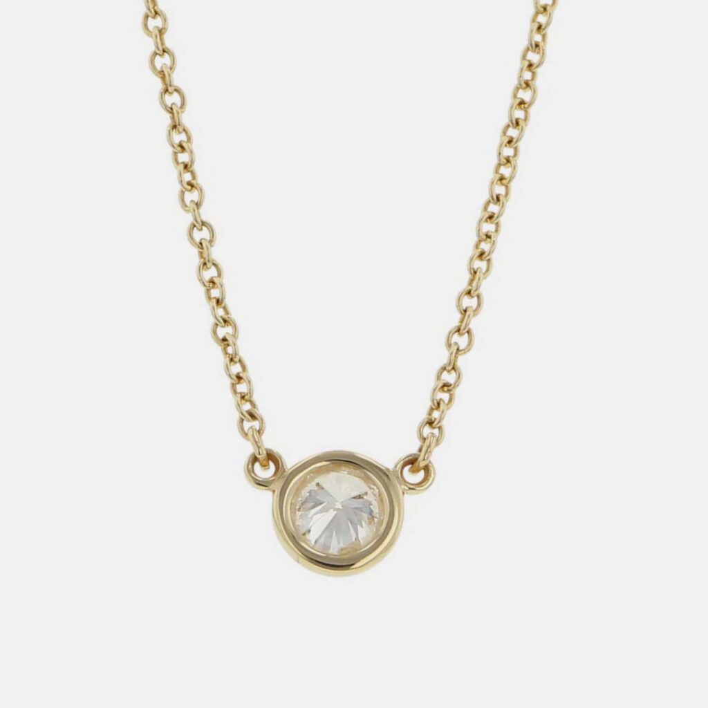Tiffany & Co. Diamonds By The Yard 18K Yellow Gold Diamond Necklace Tiffany & Co. Diamonds By The Yard 18K Yellow Gold Diamond Necklace