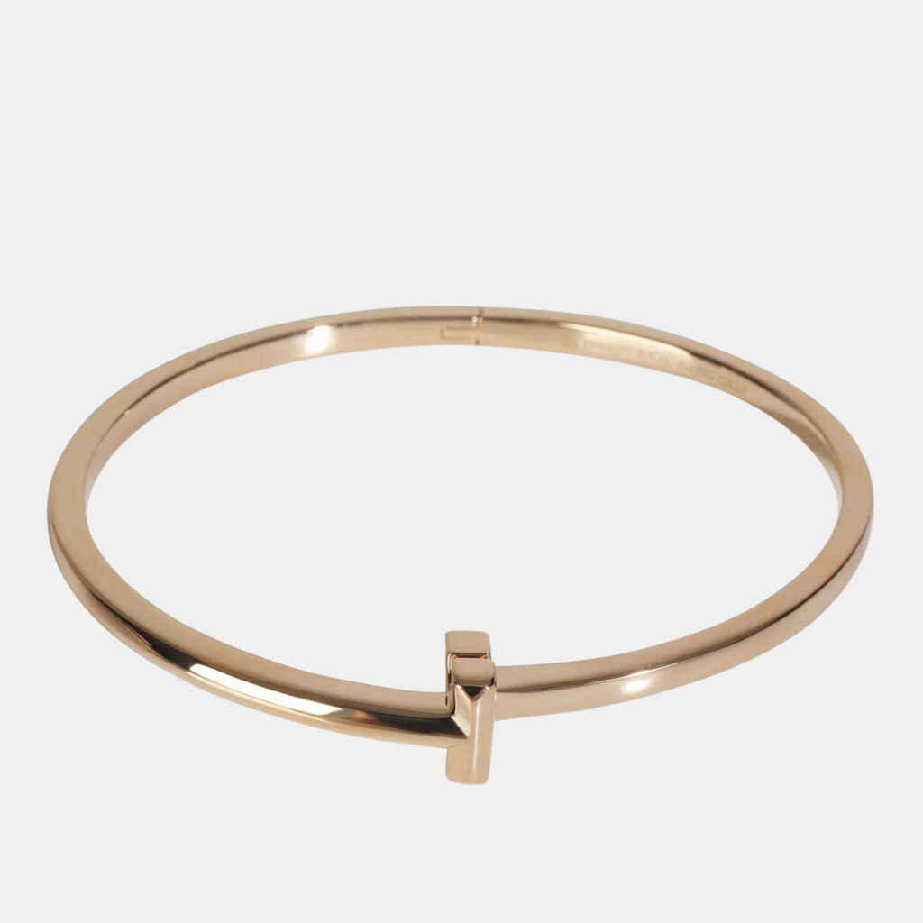Tiffany & Co. Tiffany T 18K Rose Gold Narrow Bracelet