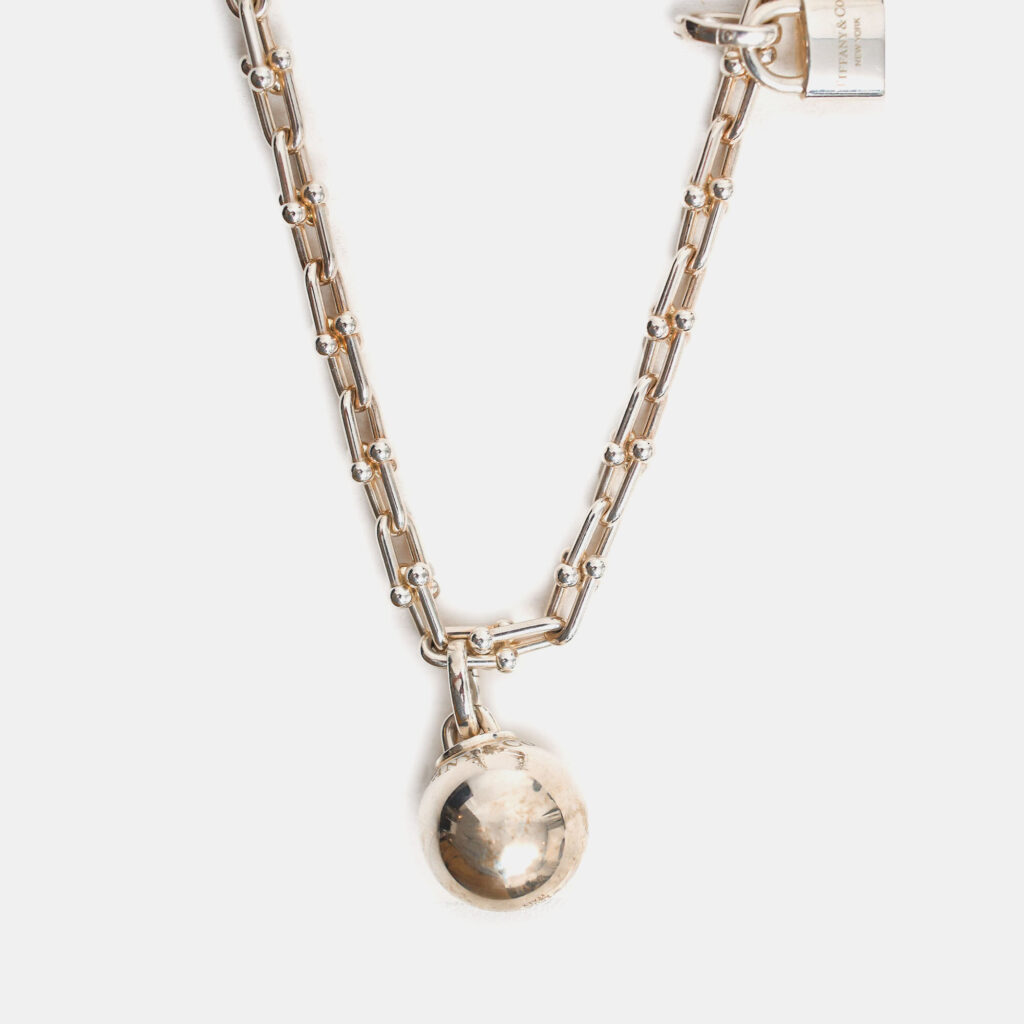 Tiffany & Co. Sterling Silver Hardware Wrap Necklace