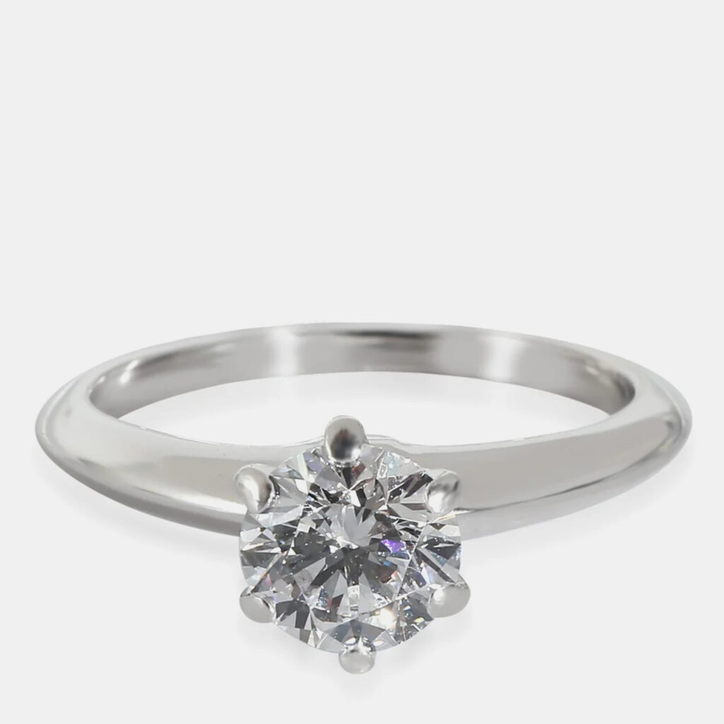Tiffany & Co. Diamond Engagement Ring in Platinum D IF 1.05 CTW Tiffany & Co. Diamond Engagement Ring in Platinum D IF 1.05 CTW