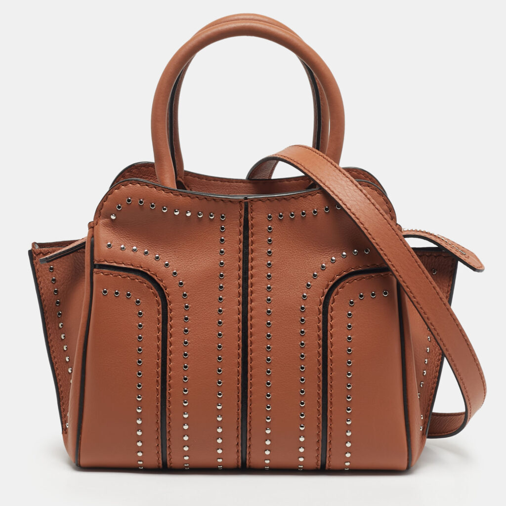Tod's Brown Leather Mini Sella Tote Tod's Brown Leather Mini Sella Tote