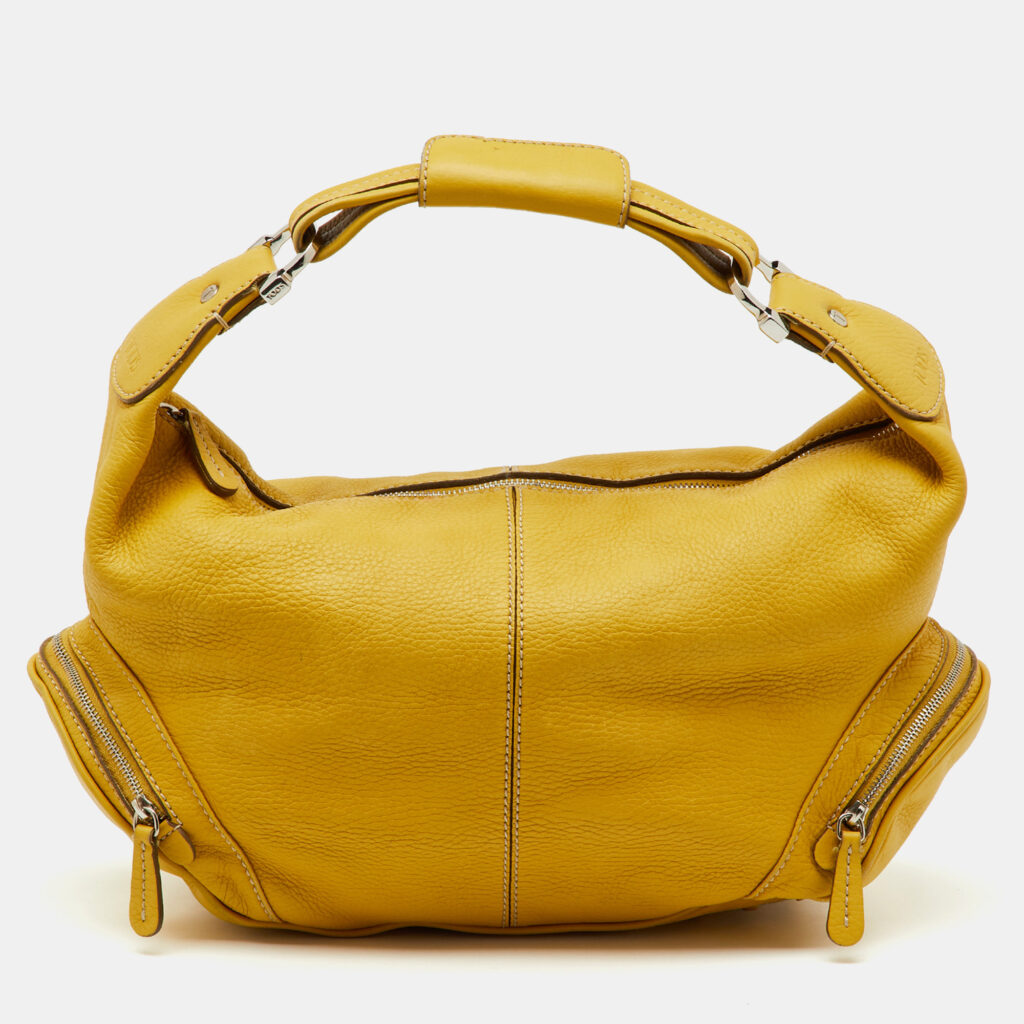 luxury-women-tods-used-handbags-p1212474-001-1.jpg Tod's Yellow Leather Charlotte Hobo