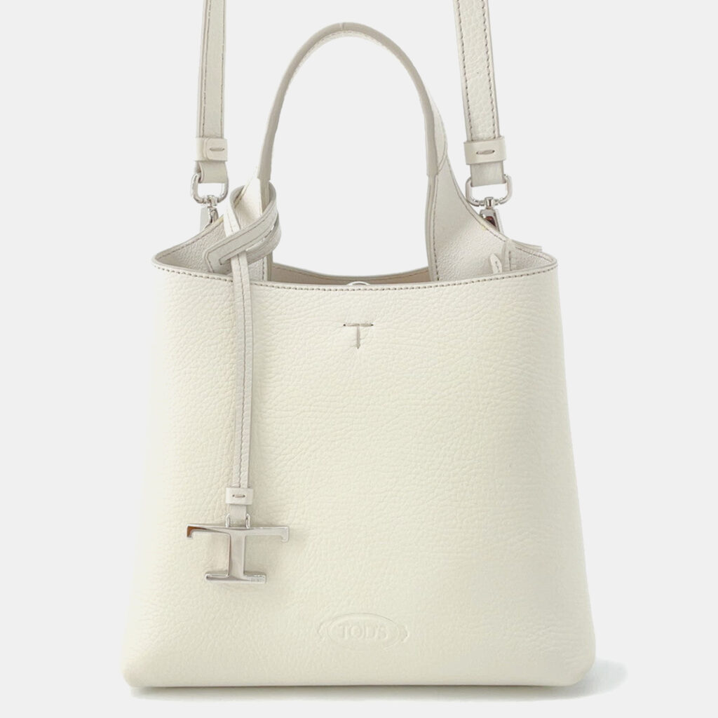 Tod'S Leather Bag Mini White Leather Size Mini Tod'S Leather Bag Mini White Leather Size Mini